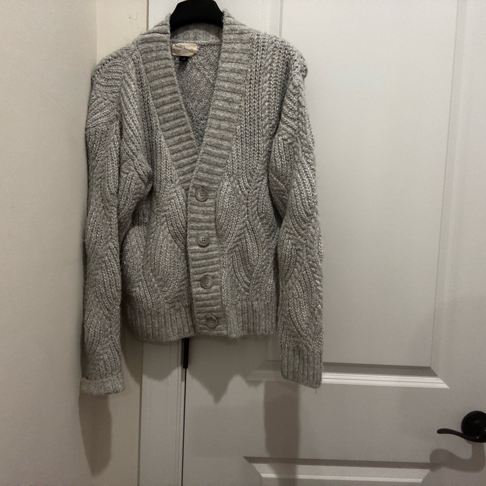 Universal Thread Gray Cable Knit Women's Cardigan